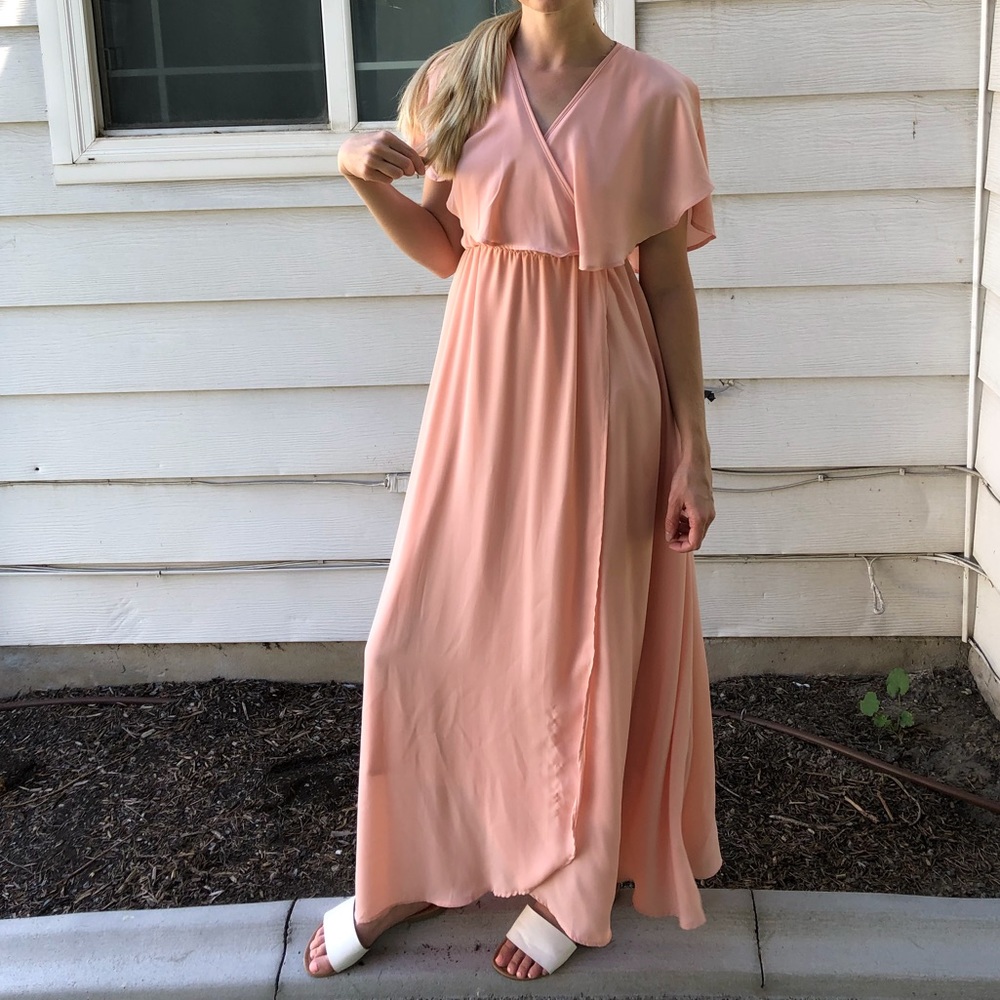 Blush Pink long formal dress